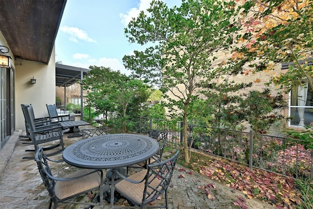 2433 Westlake Dr, Austin, TX 78746 - view of patio / terrace featuring outdoor dining area