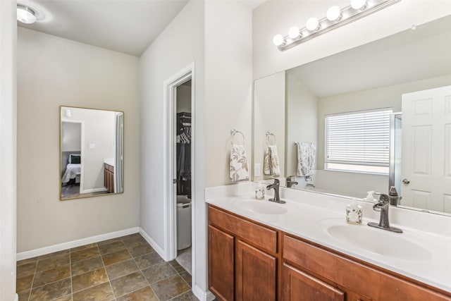 bathroom featuring vanity