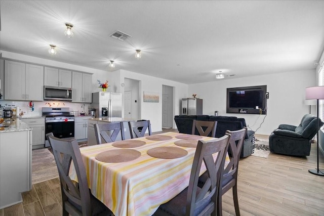 view of dining area