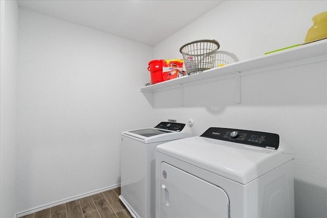 laundry area featuring separate washer and dryer