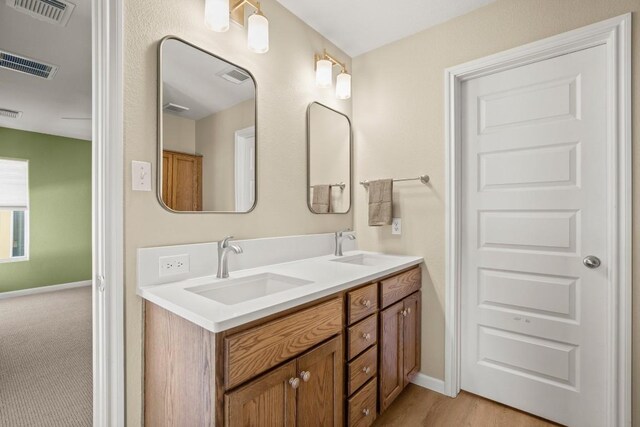 bathroom with vanity