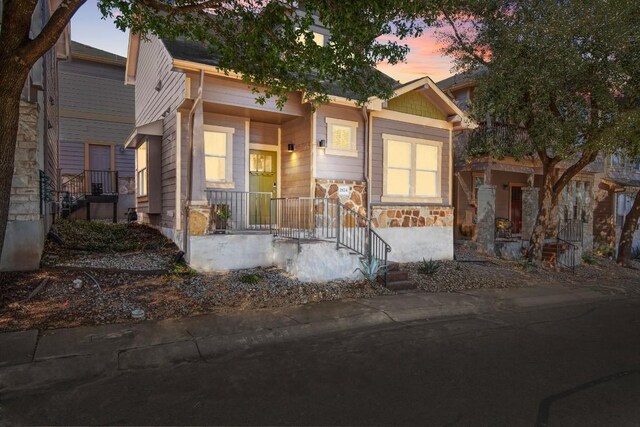 view of front of home