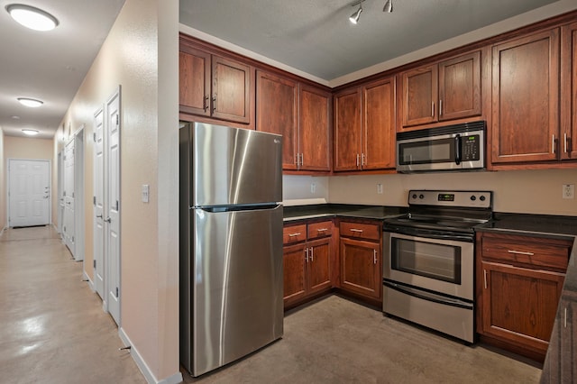 kitchen featuring appliances with stainless steel finishes