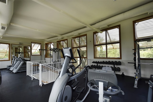 view of workout area