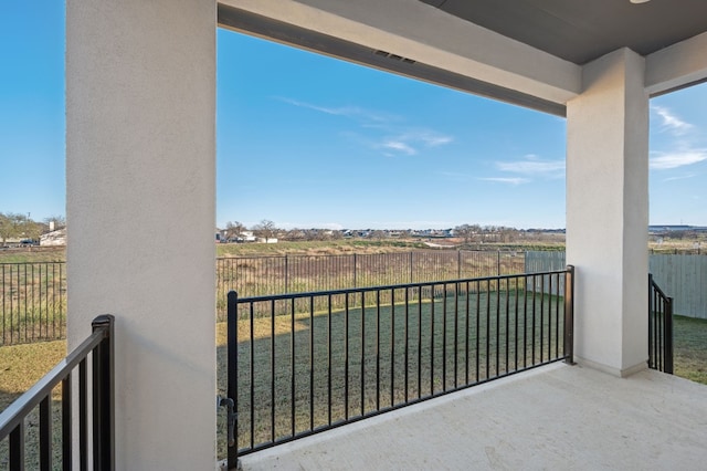 view of balcony