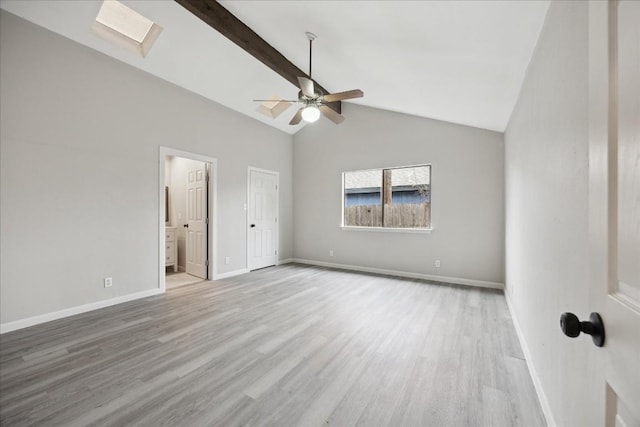 5300 Mccandless St, Austin, TX 78756 - unfurnished bedroom featuring wood finished floors, ensuite bathroom, and ceiling fan