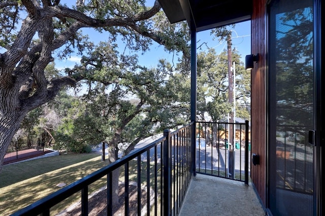 view of balcony