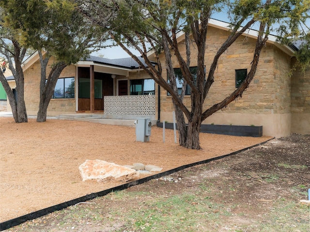 view of rear view of property