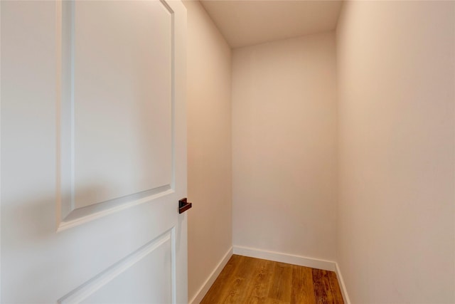 interior space featuring wood-type flooring