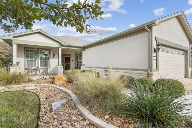 ranch-style house with a garage