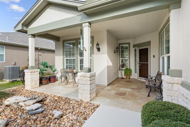 view of patio with cooling unit