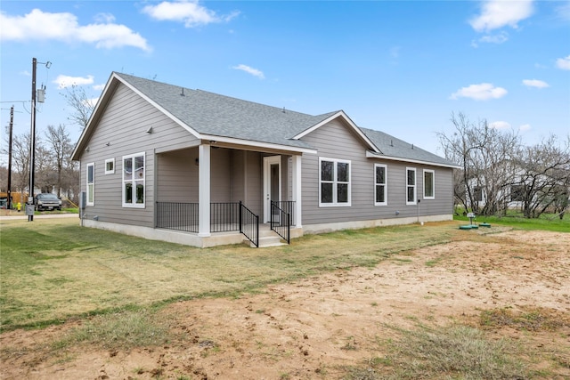 exterior space featuring a yard