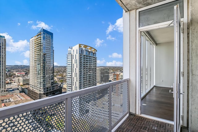 view of balcony