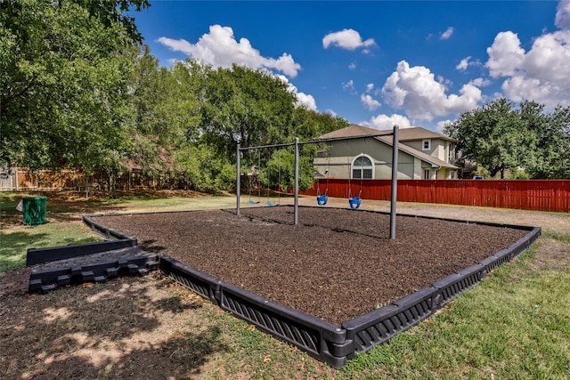 view of jungle gym