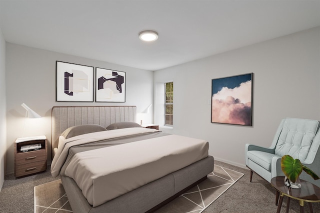 bedroom featuring carpet flooring