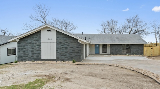 view of ranch-style home