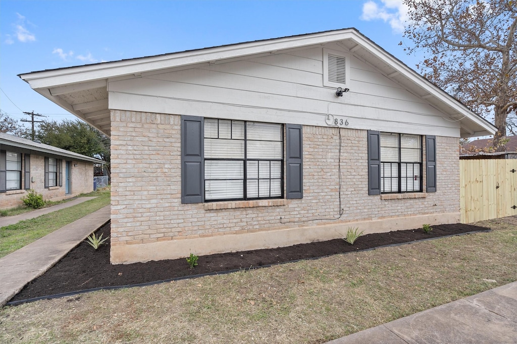 view of side of property