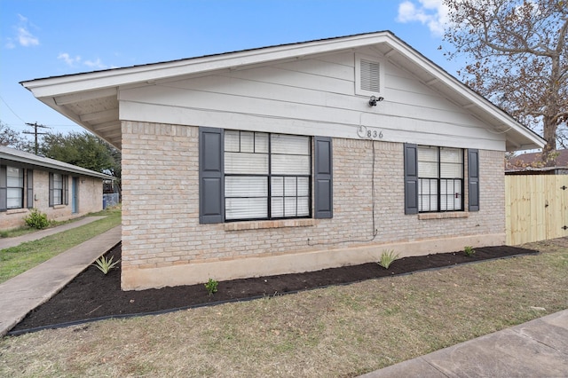 view of side of property