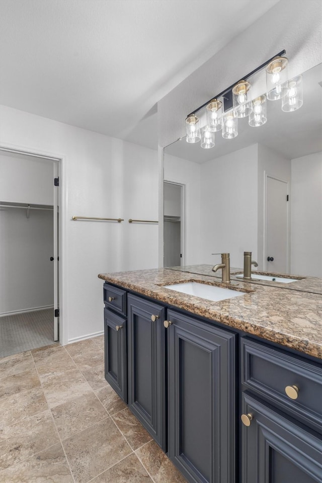 bathroom with vanity