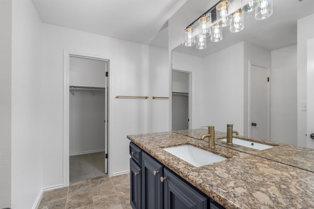 bathroom with vanity