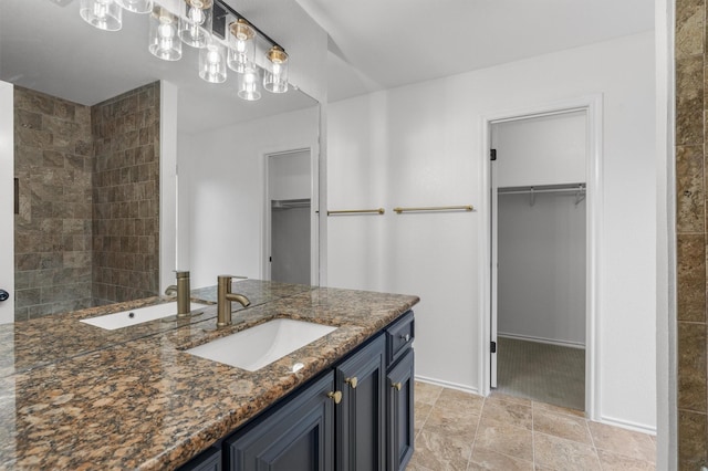 bathroom with vanity