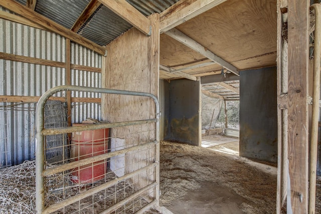 view of horse barn