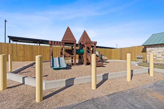 view of jungle gym