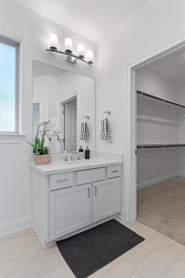 bathroom with vanity