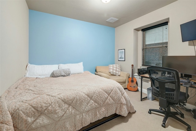 bedroom featuring carpet flooring