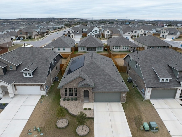 drone / aerial view with a residential view