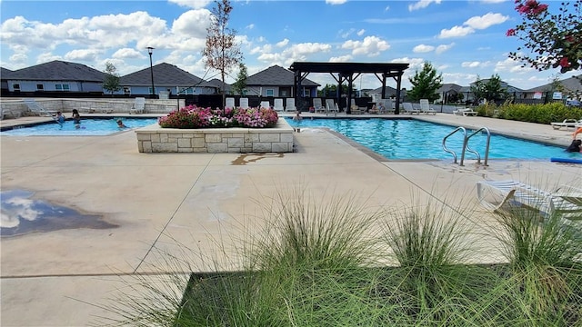 view of pool with a patio