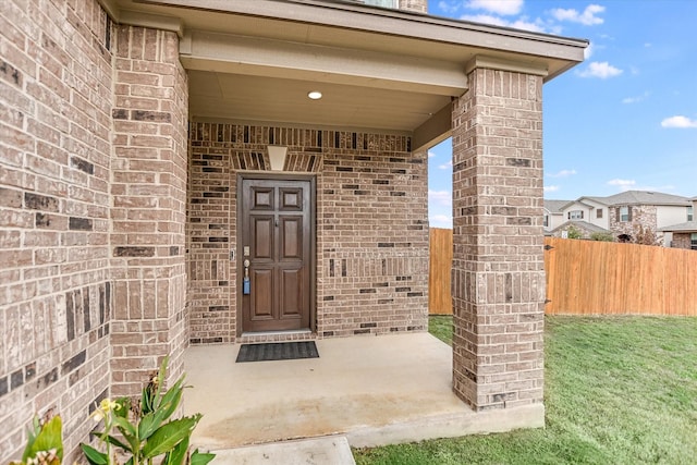 view of property entrance