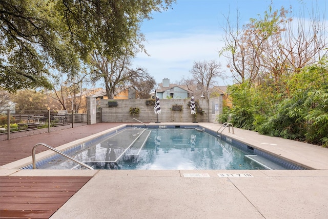 view of pool