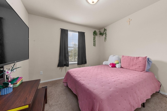 bedroom with carpet flooring