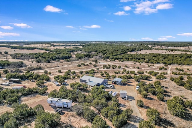 drone / aerial view featuring a rural view