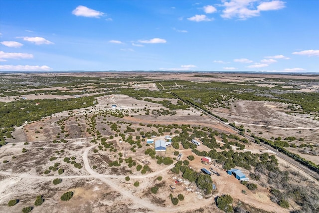 bird's eye view featuring a rural view