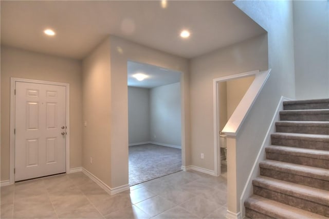 view of tiled entryway