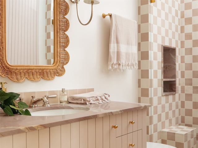 bathroom featuring vanity