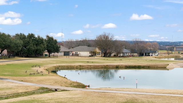 view of water feature