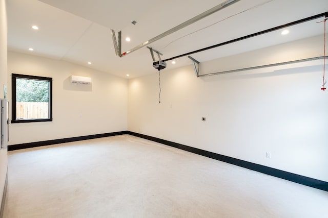 1808 Riverview St Unit B, Austin, TX 78702 - garage featuring recessed lighting, a garage door opener, and baseboards