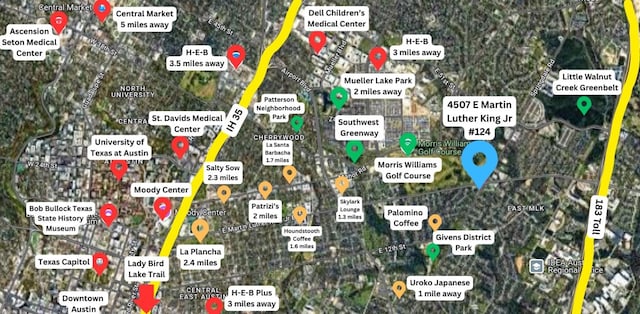4507 E Martin Luther King Jr Blvd Unit 124, Austin, TX 78721 - map of property / related area