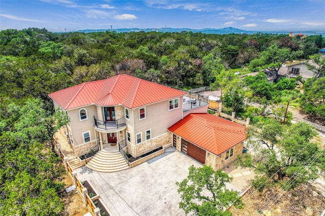 birds eye view of property