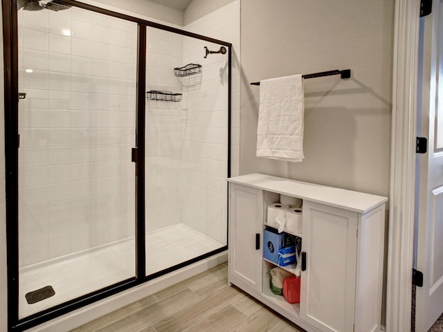 bathroom with walk in shower