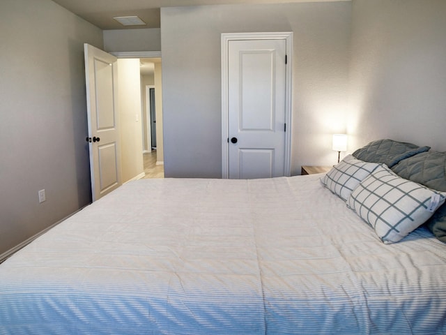 bedroom featuring a closet