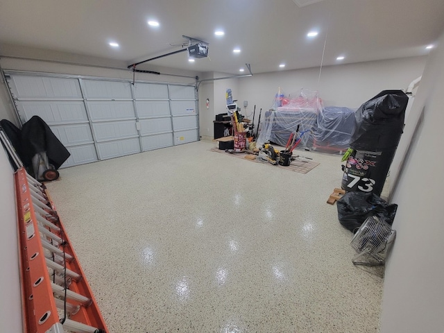 116 Shagbark Dr, Bastrop, TX 78602 - garage featuring a garage door opener