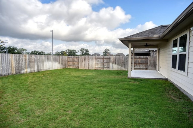116 Shagbark Dr, Bastrop, TX 78602 - view of yard with ceiling fan