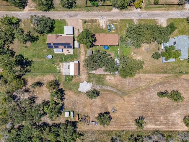 aerial view featuring a rural view