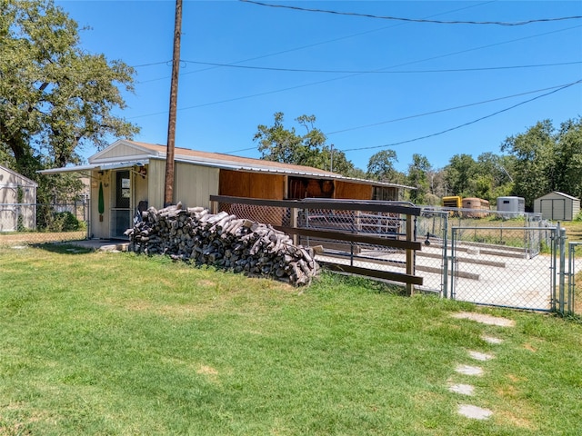 exterior space featuring an outdoor structure