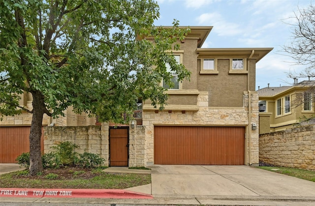 view of front of house featuring a garage