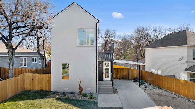 view of rear view of property